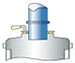 Silikonmanschette mit Adapterrohr